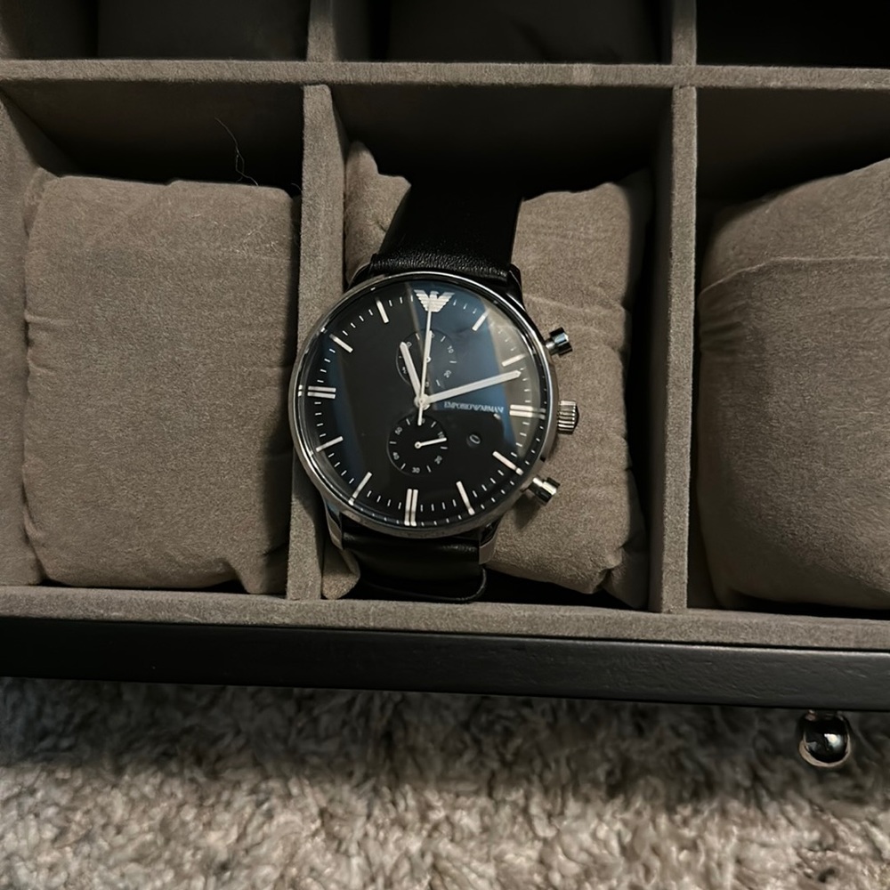 Emporio Armani black watch
